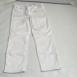 Tractr white denim cropped jeans nwt 31